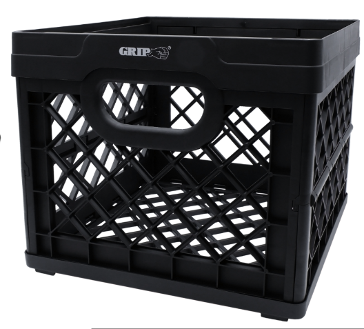 Grip 6 Gallon Folding Storage Crate